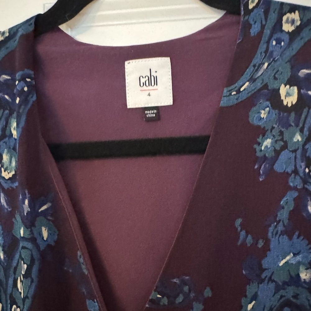 CAbi Dress Treasure Paisley Printed Pleated Pockets - Picture 6 of 11